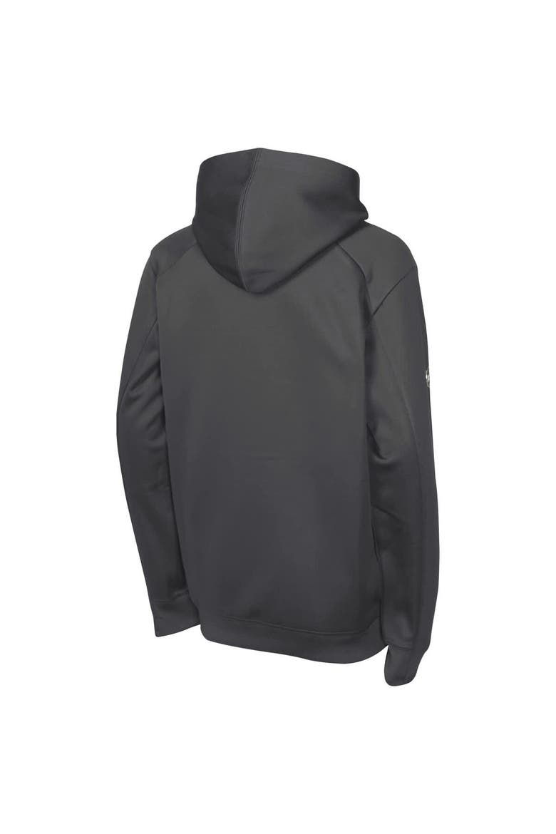 Youth Fanatics Gray Vegas Golden Knights Authentic Pro Rink Raglan Hoodie, Alternate, color, Gray