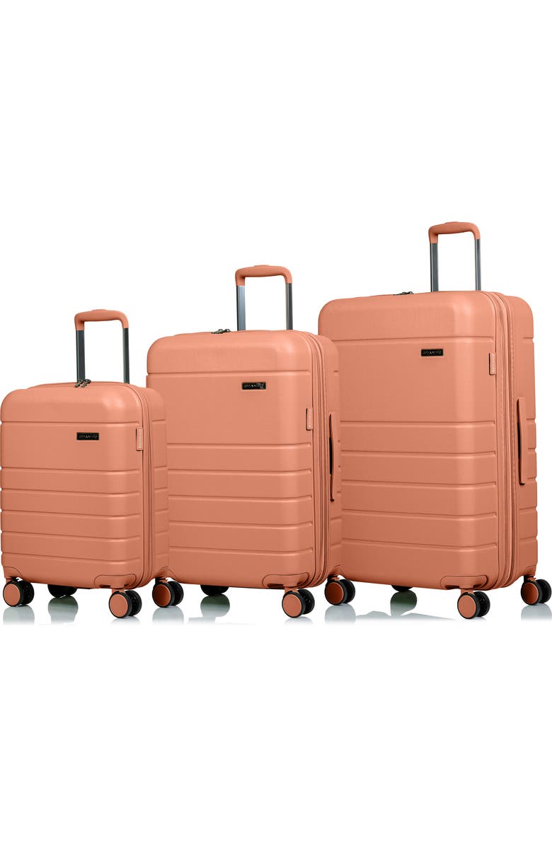 CHAMPS Spinner Suitcase 3-Piece Luggage Set, Main, color,