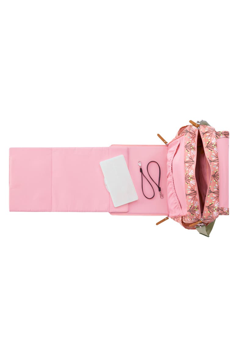 'Boxy Glazed' Diaper Bag, Alternate, color, BLISSFUL BRISBANE