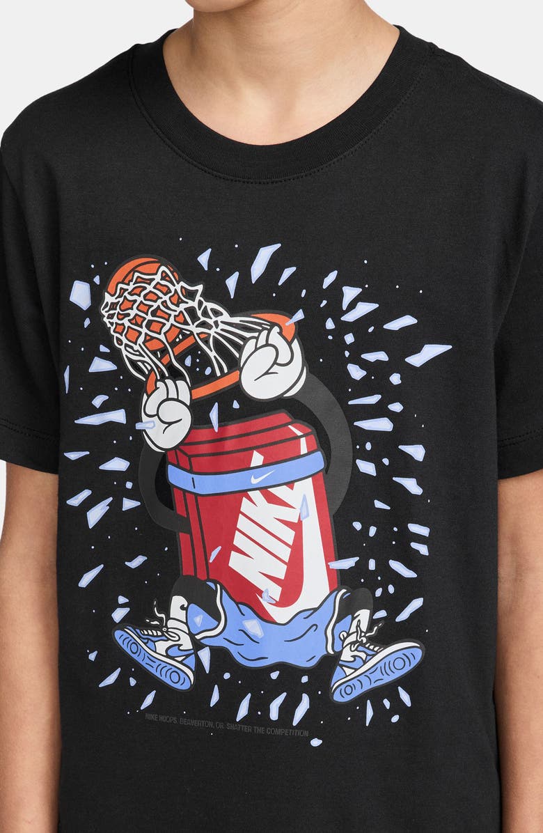 Nike Kids' Boxy Slam Dunk Graphic T-Shirt, Alternate, color, Black
