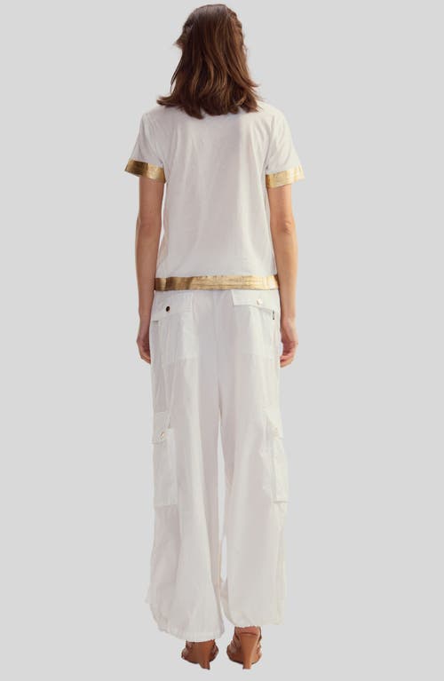 Cynthia Rowley Athena Tee In White