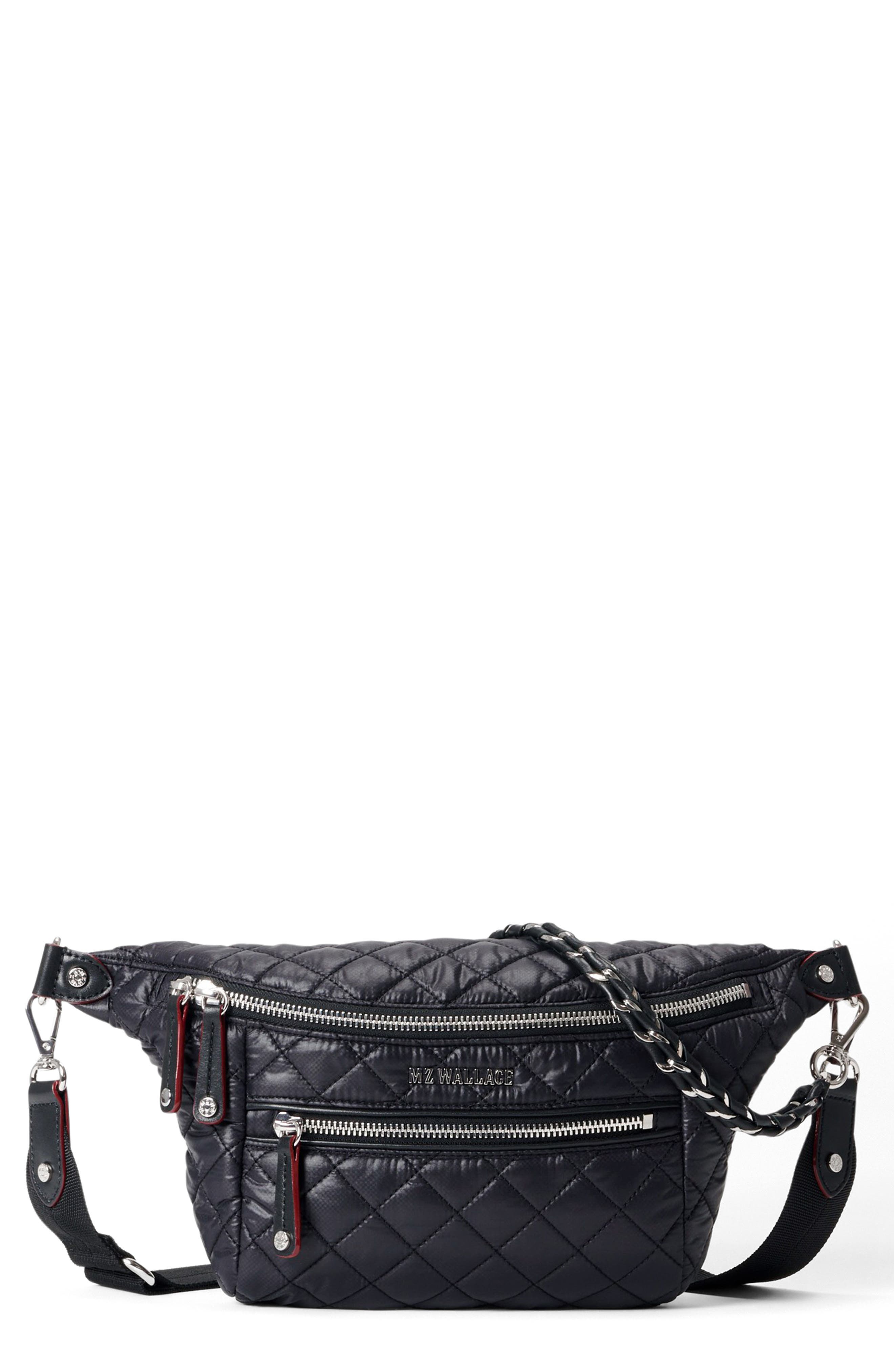 MZ Wallace Crosby Quilted Nylon Convertible Sling Bag, Main, color, 