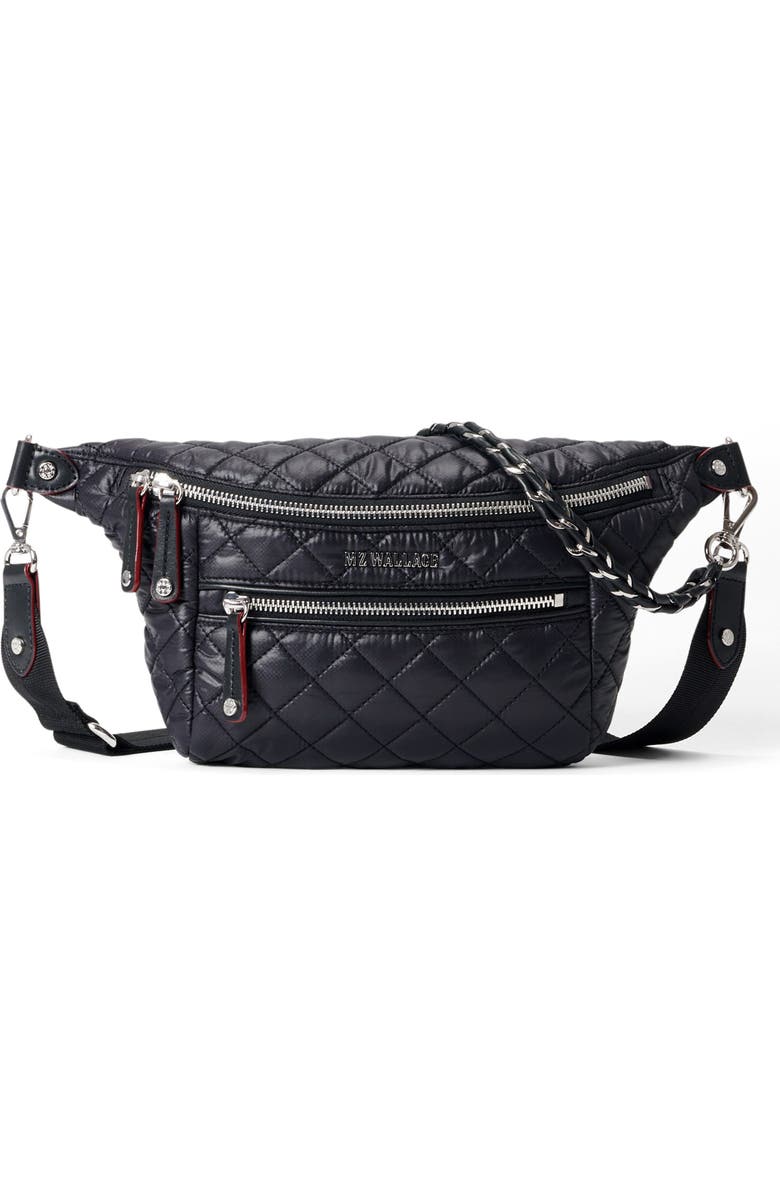 MZ Wallace Crosby Quilted Nylon Convertible Sling Bag, Main, color,