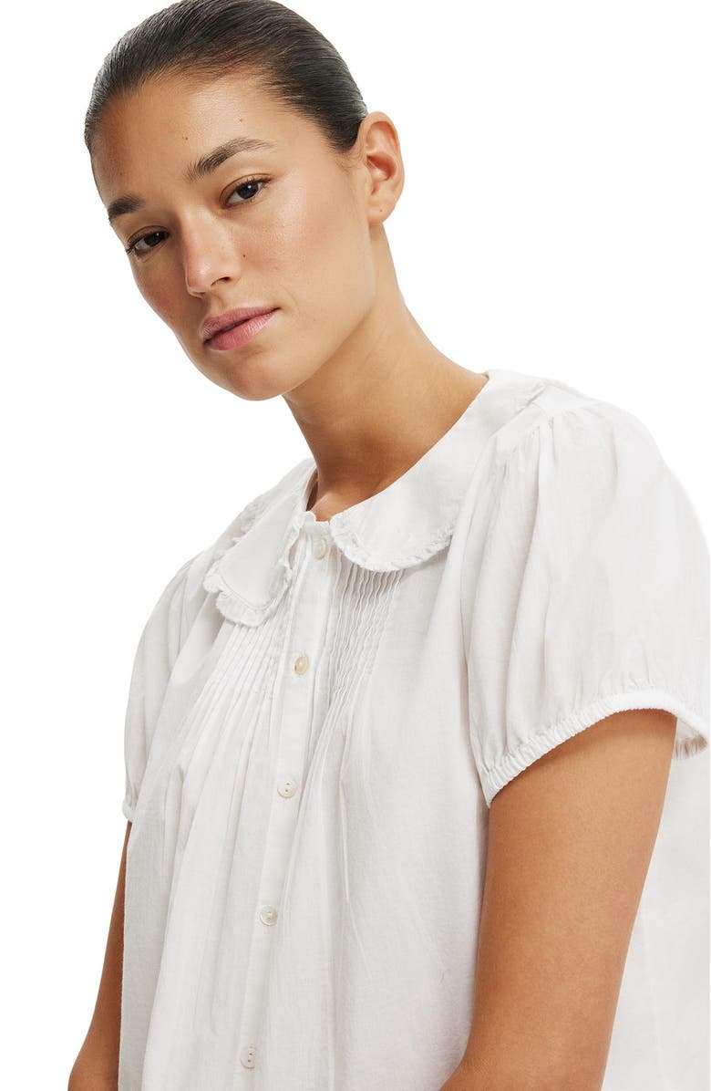 Cotton On Women's Edie Babydoll Shirt, Alternate, color, White