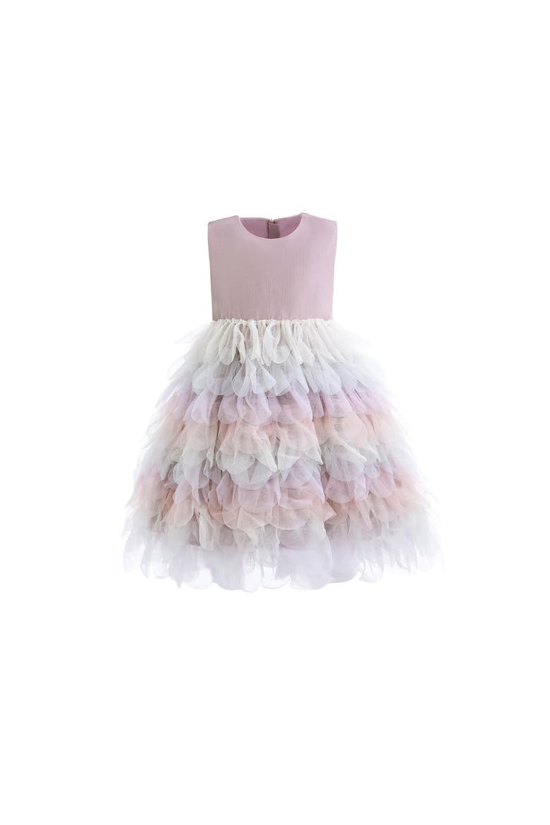 Multi Ruffle Layla Dress, Alternate, color, Purple
