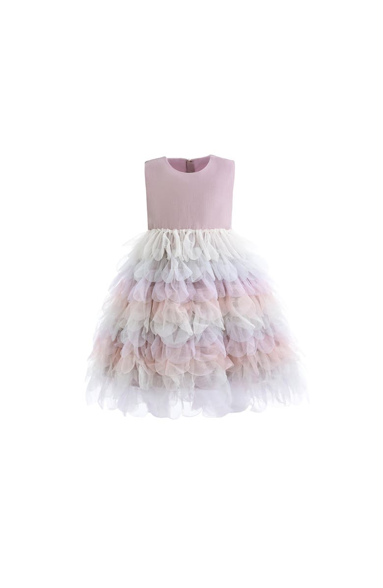 Mimi Tutu Multi Ruffle Layla Dress, Alternate, color, Purple