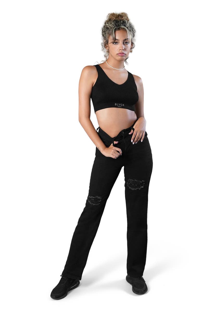 Blvck Monogram Jeans, Main, color, Black