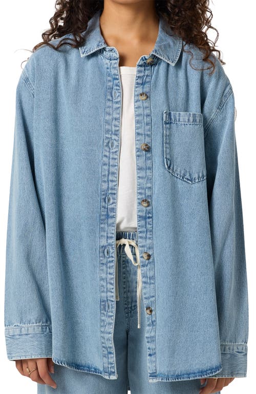 O'neill Sevie Denim Shacket In Blue