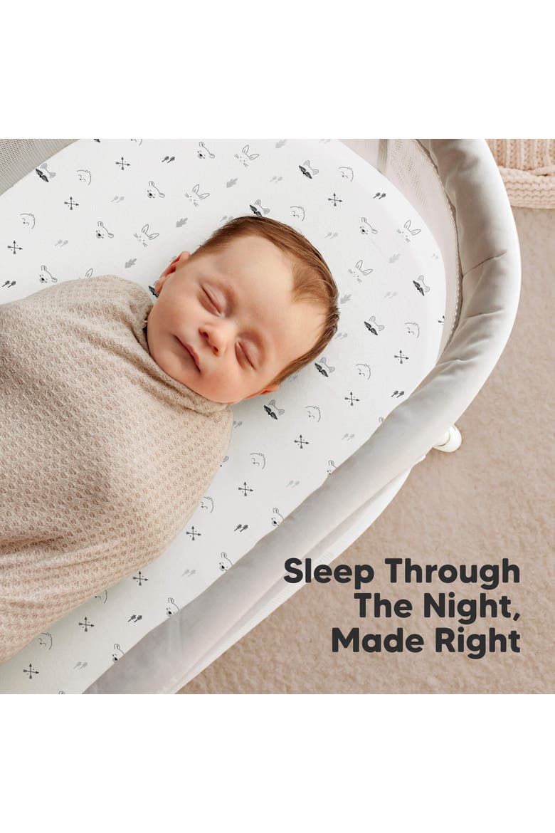 2-Pack Soothe Fitted Bassinet Sheets, Alternate, color, Nordic
