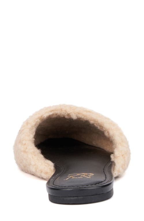 New York And Company Andi Faux Shearling Mule In Camel