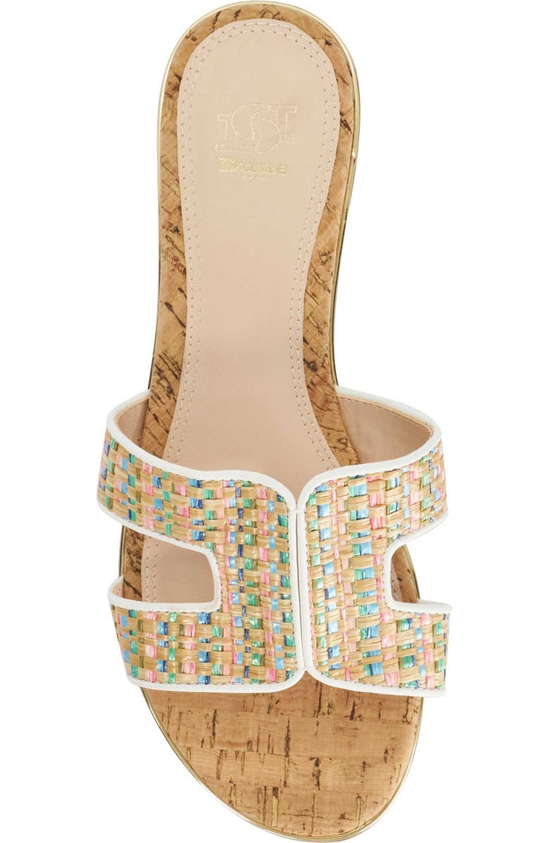 Dune London Ludlowss Raffia Slide Sandal, Alternate, color,