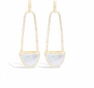 Campbell + Charlotte Found Cap Chandelier Earring with Stone