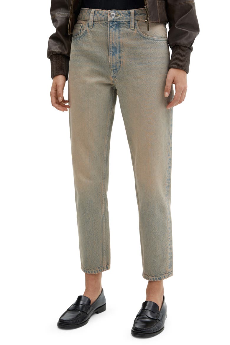 Tinted High Waist Ankle Tapered Mom Jeans, Main, color, MEDIUM VINTAGE BLUE