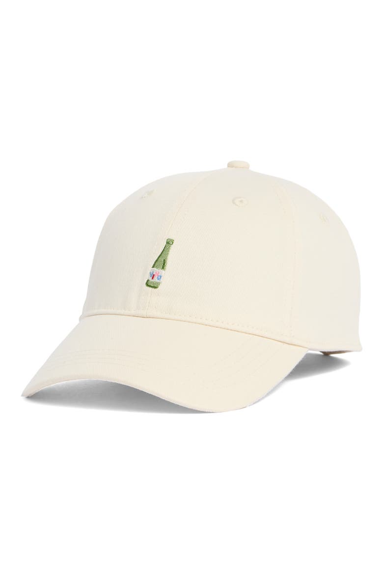 Vino Embroidered Baseball Cap, Main, color, CREAM