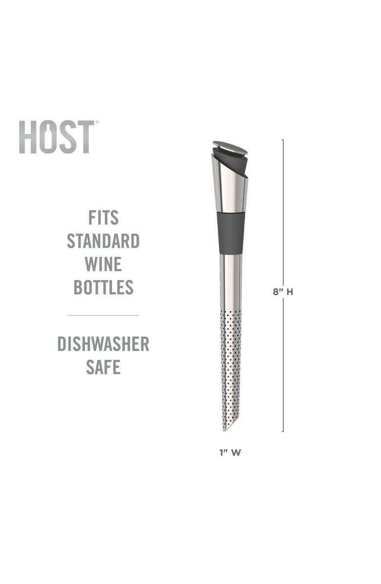 HOST FILTER Wine Pour Spout, Alternate, color, Silver