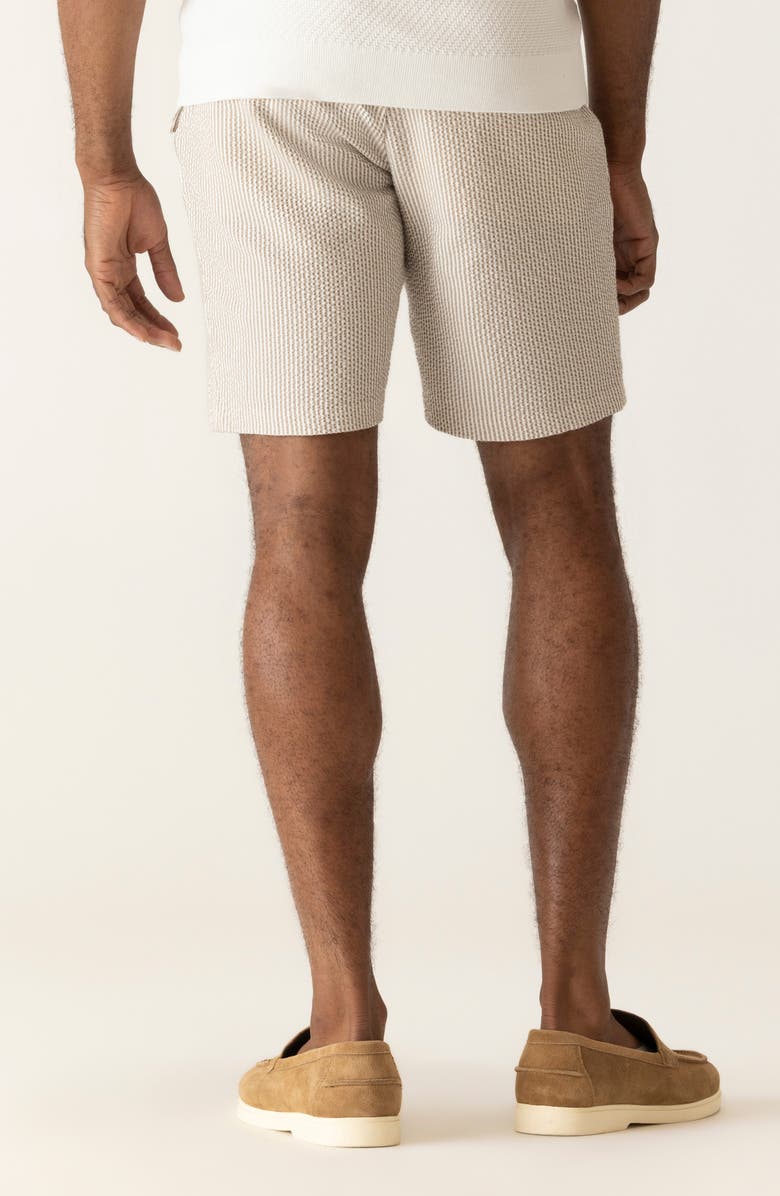 DEKE Oasis Supernatural Stretch Seersucker Bermuda Shorts, Alternate, color, Sand/White