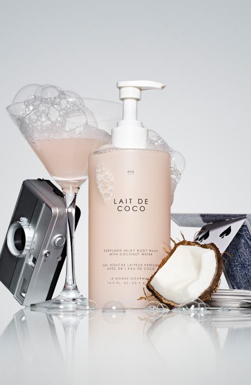 Le Monde Gourmand Lait De Coco Perfumed Milky Body Wash In Transparent