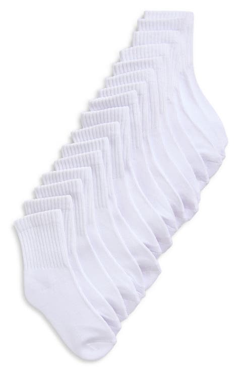 Kids' 8-Pack Cushioned Quarter Socks (Big Kid)