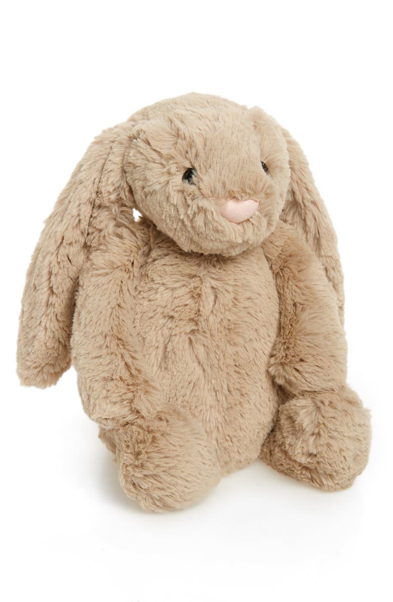 Jellycat Bashful Bunny Stuffed Animal, Main, color, Beige