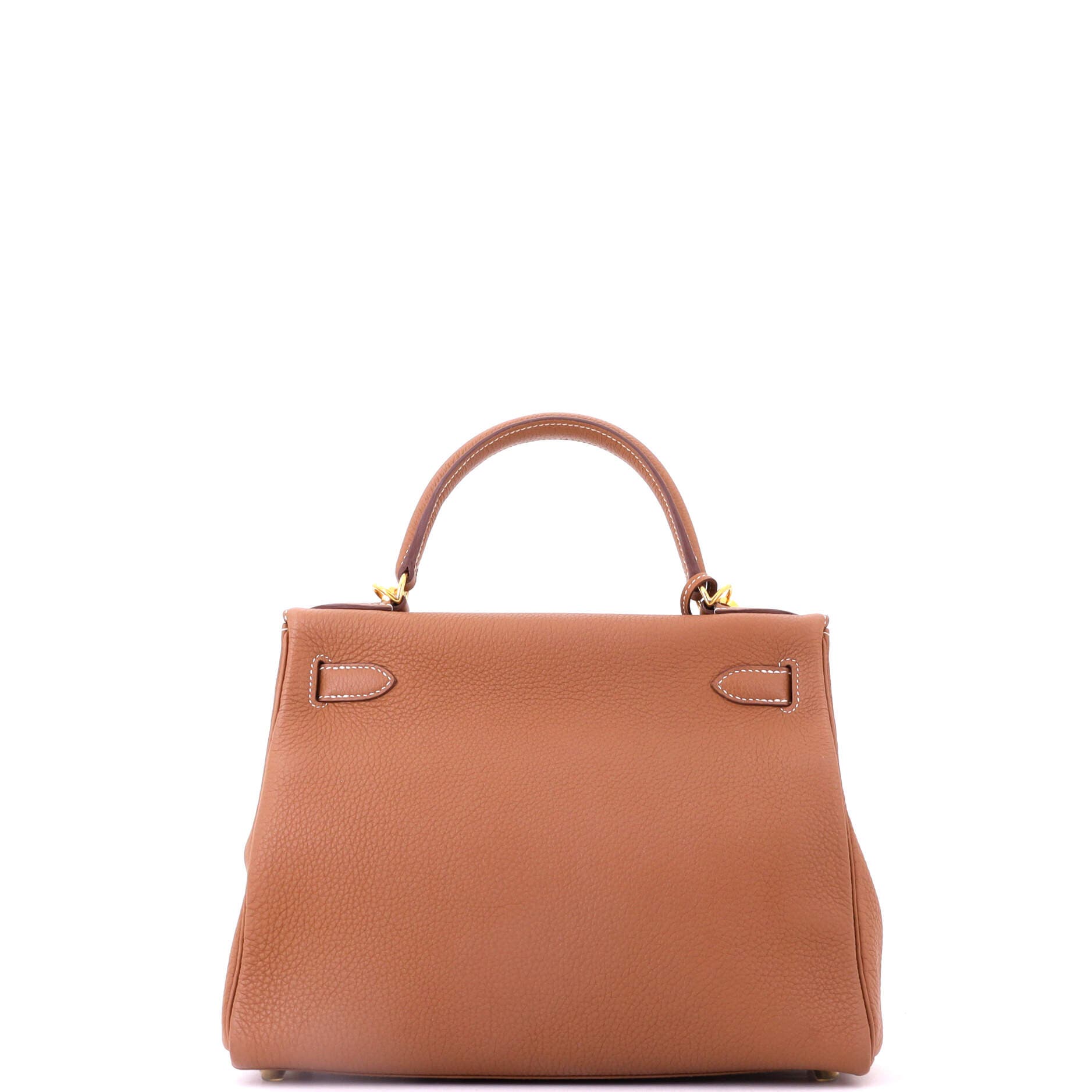 Kelly Handbag Brown Togo with Gold Hardware 28, Alternate, color, Metallic Gold