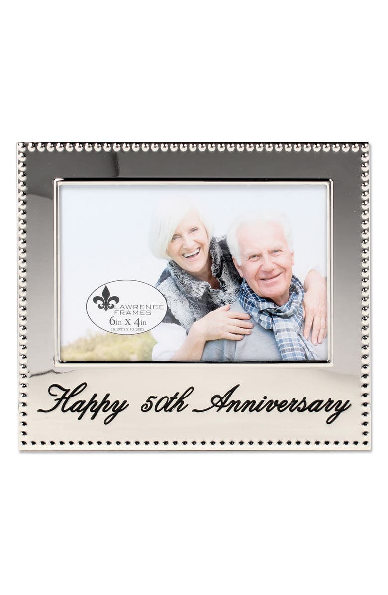 Lawrence Frames Happy 50th Anniversary 4x6 Frame, Main, color, 