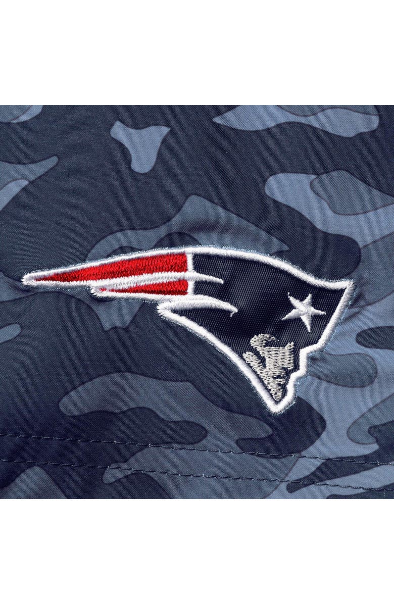 G-III SPORTS BY CARL BANKS Men's G-III Sports by Carl Banks Navy New England Patriots Wave Swim Trunks, Alternate, color, 