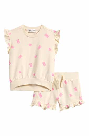Gummy Bears Ruffle French Terry Sweatshirt & Sweat Shorts Set
