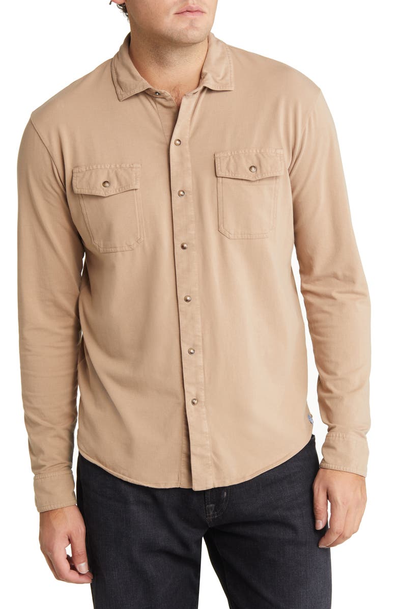 Peter Millar Lava Wash Stretch Cotton Shirt Jacket, Main, color, 