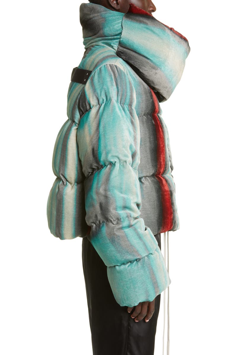 Rick Owens Funnel Neck Down Fill Puffer Jacket, Alternate, color, 