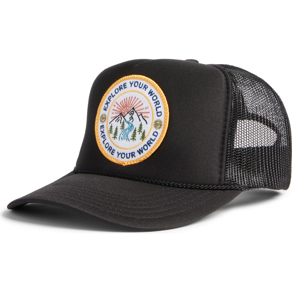 Friday Feelin Explore Your World Trucker Hat In Black
