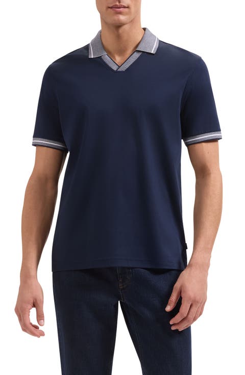 Pima Cotton Johnny Collar Polo