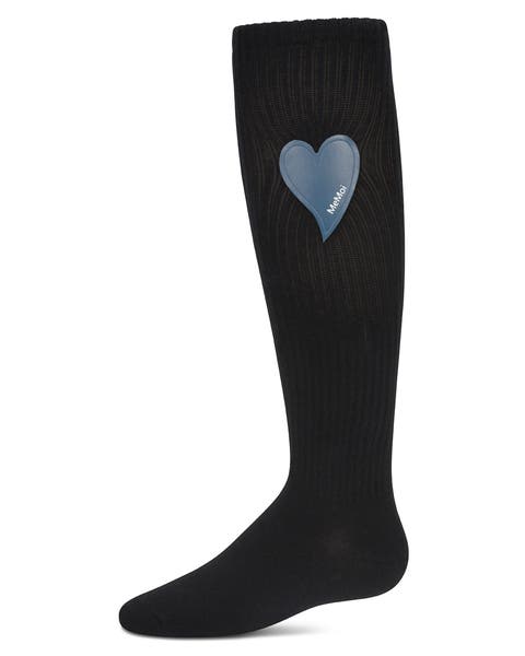 Ribbed Heart Patch Knee Sock (Toddler, Little Kid & Big Kid)