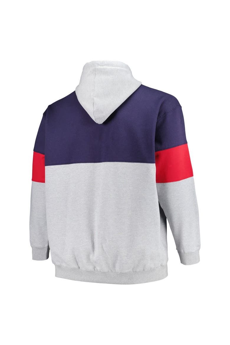 Men's Fanatics Branded Navy/Red New Orleans Pelicans Big & Tall Pullover Hoodie, Alternate, color, Navy