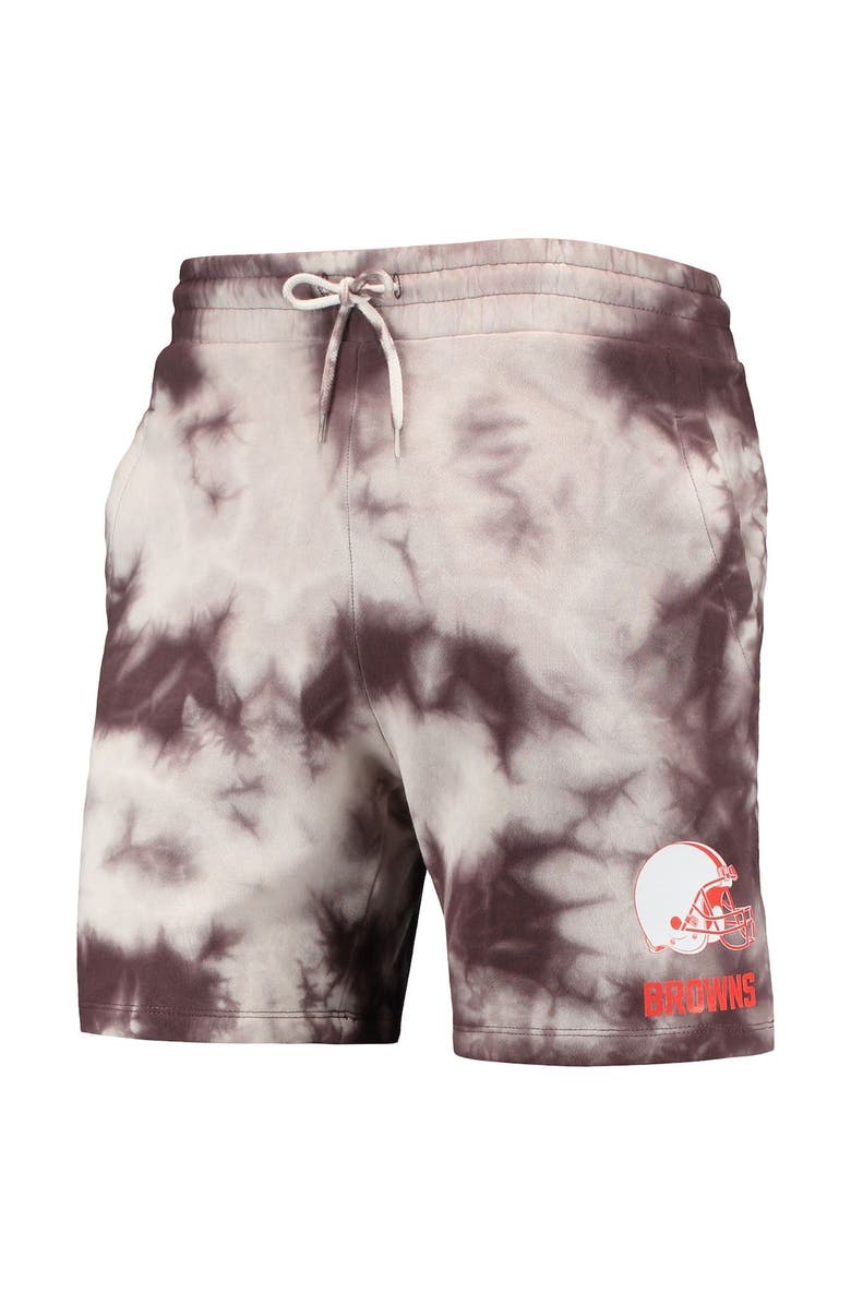 New Era Men's New Era Brown Cleveland Browns Tie-Dye Shorts, Alternate, color, Brown