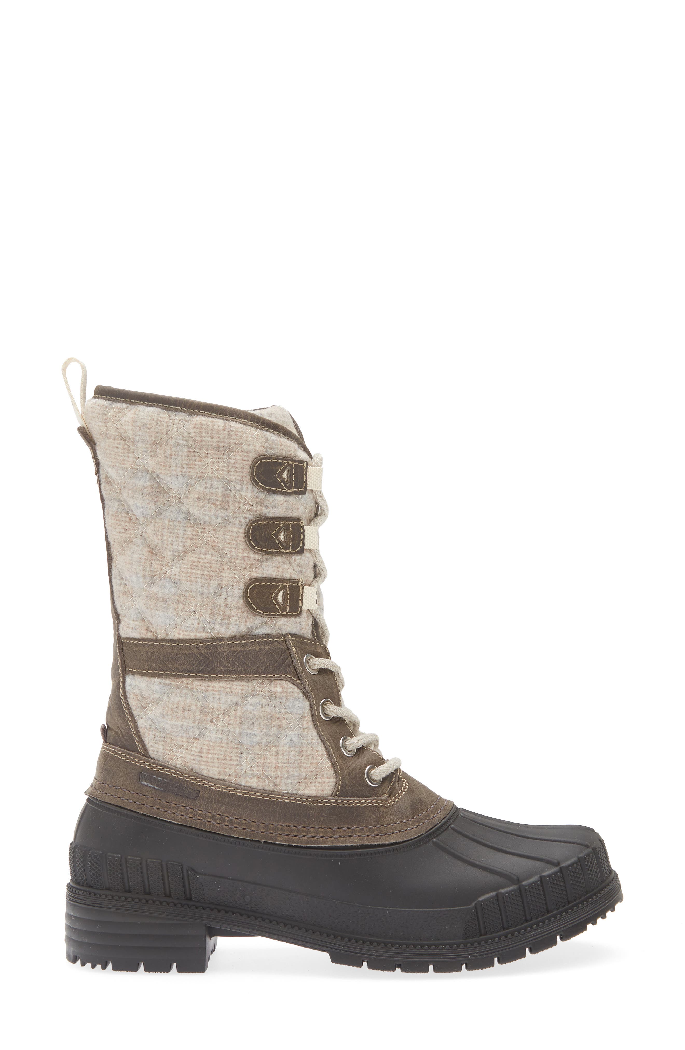 Kamik Sienna 3 Waterproof Lace-Up Boot, Alternate, color, Gray