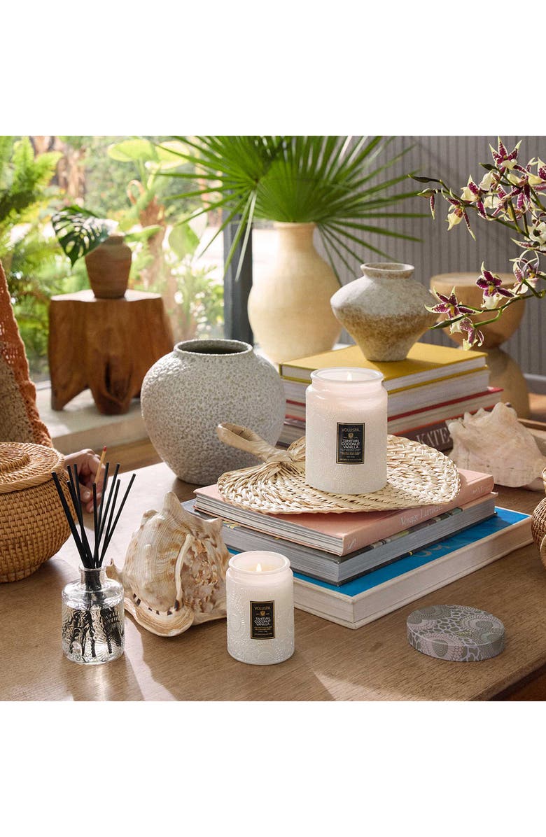 Voluspa Tahitian Coconut Vanilla Small Jar Candle, Alternate, color, White