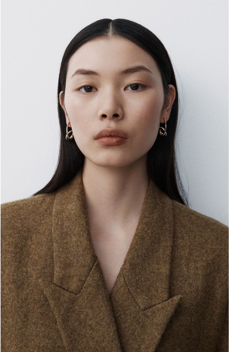 Otiumberg 14kt Gold Vermeil Pave Spiralis Earrings, Alternate, color, Yellow Toned Gold