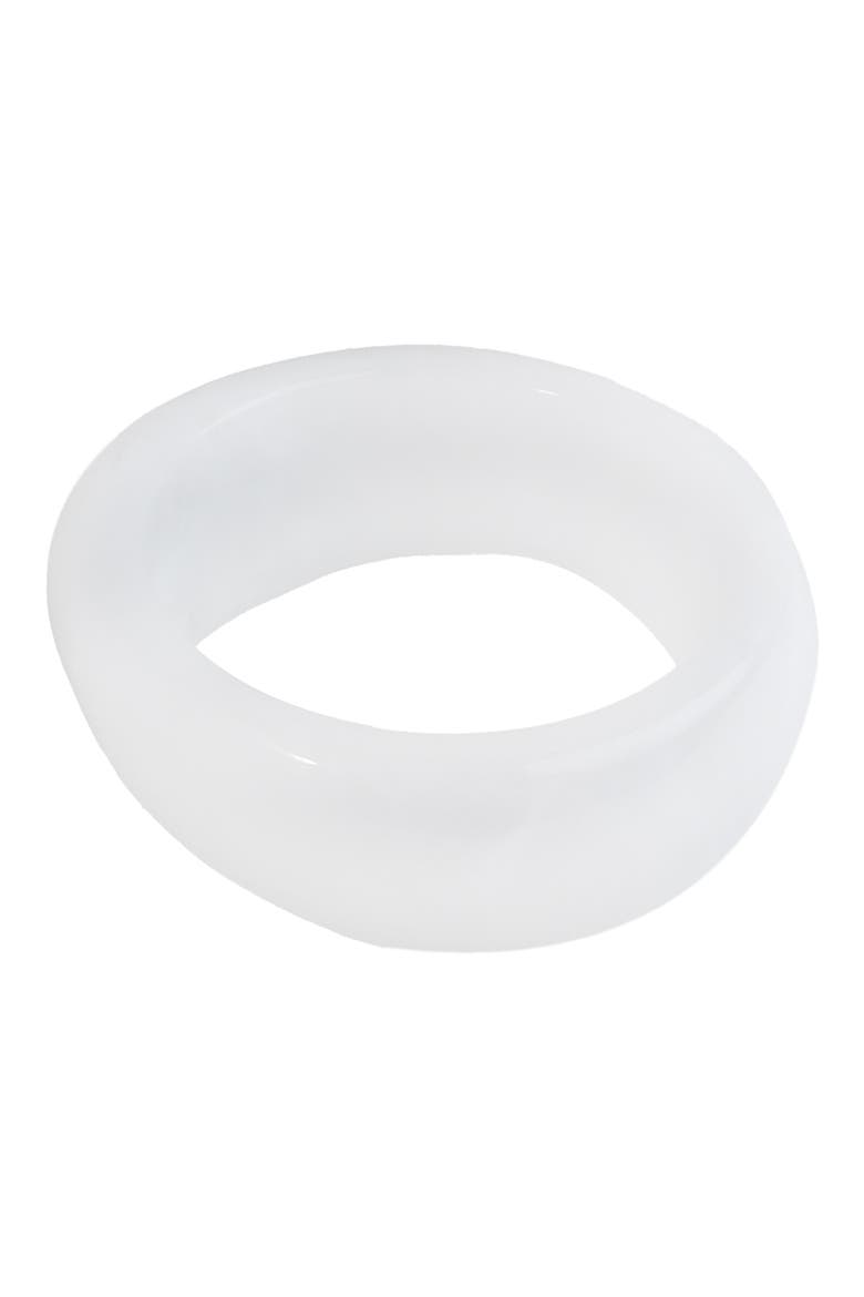 Resin Bangle, Main, color, WHITE