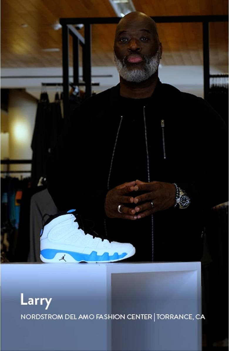 Air Jordan 9 Retro 'Powder Blue' High Top Sneaker, sales video thumbnail