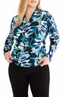 Giverny Knit Faux Wrap Top