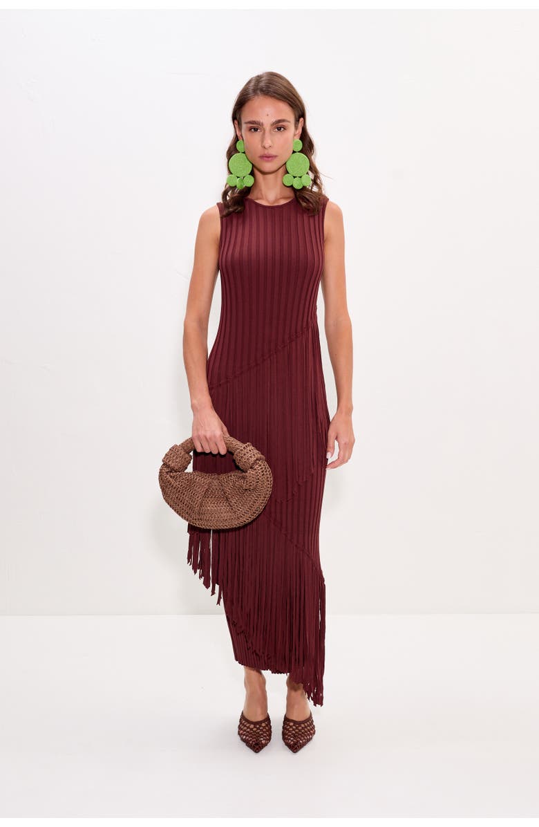 SIMONMILLER Spiral Knit Dress, Alternate, color, Choco Brown