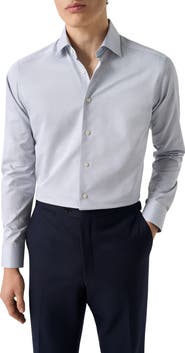 Eton Contemporary Fit Cotton Twill Dress Shirt