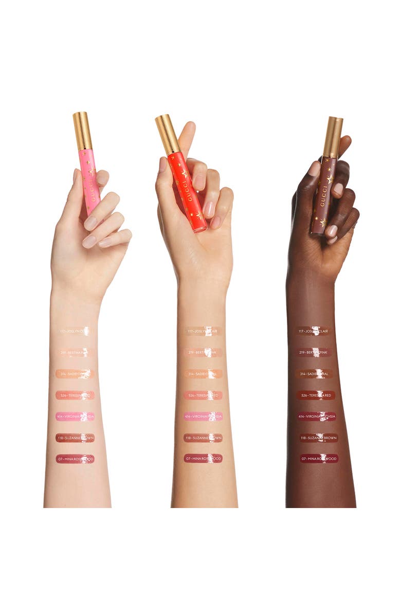 Gucci Gloss à Lèvres Plumping Lip Gloss 3-Piece Festive Gift Set $126 Value, Alternate, color, 