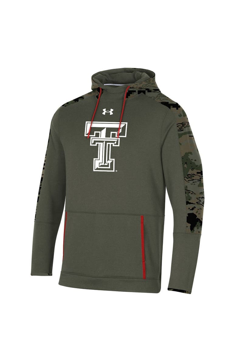 Under Armour Men's Under Armour Olive Texas Tech Red Raiders Freedom Pullover Hoodie, Alternate, color, 