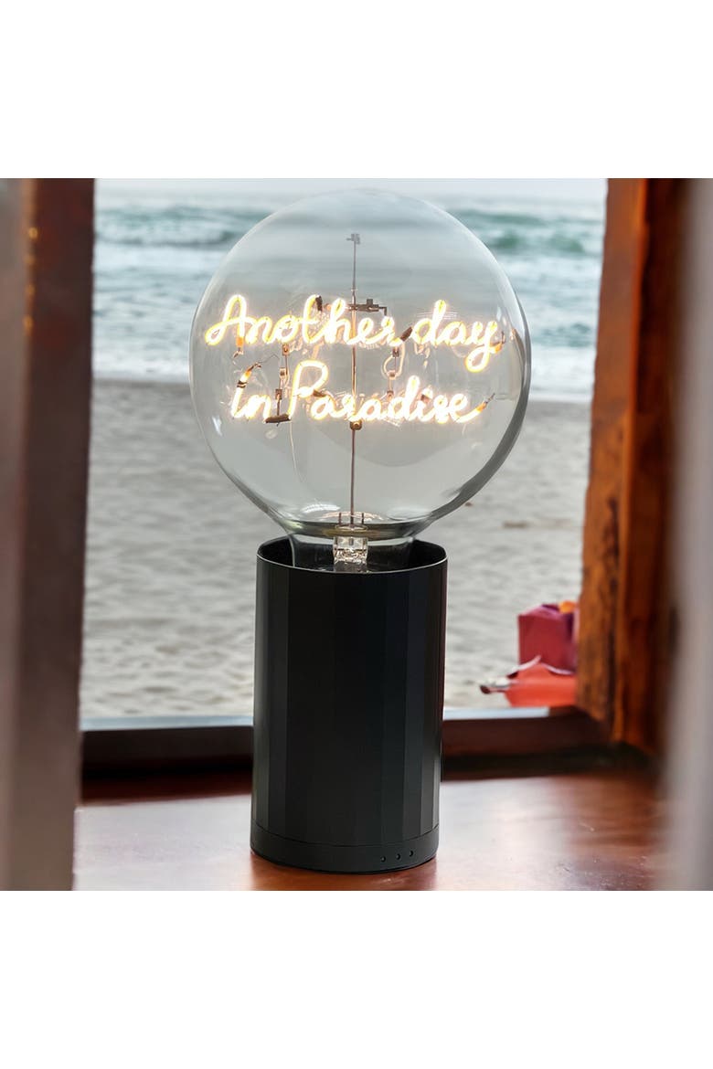 Another Day in Paradise Portable Table Lamp, Alternate, color, Yellow