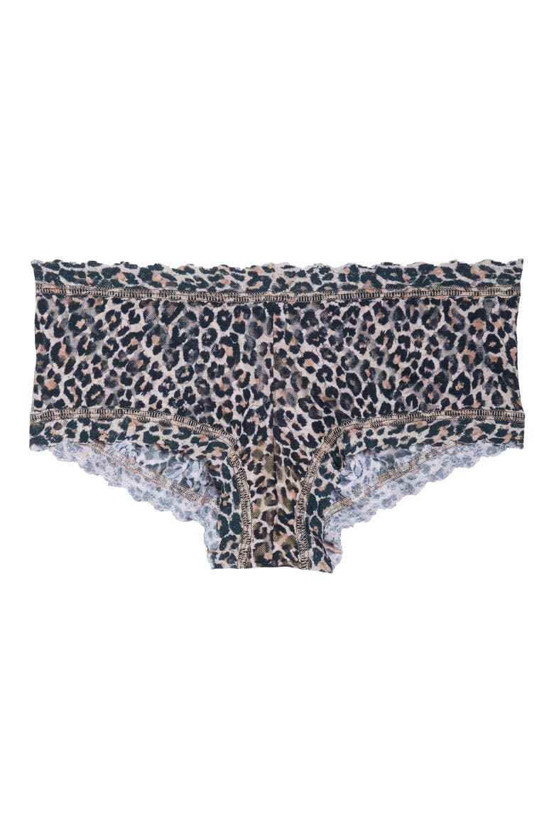 Classic Leopard Boyshorts, Alternate, color, BROWN/ BLACK