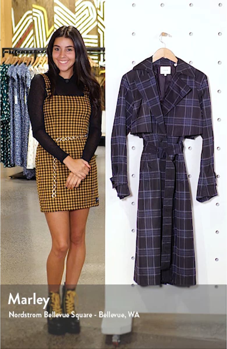 Plaid Trench Coat, sales video thumbnail