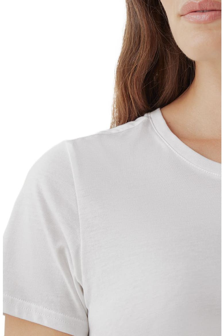 Organic Cotton Softspun Crew Neck Tee, Alternate, color, White