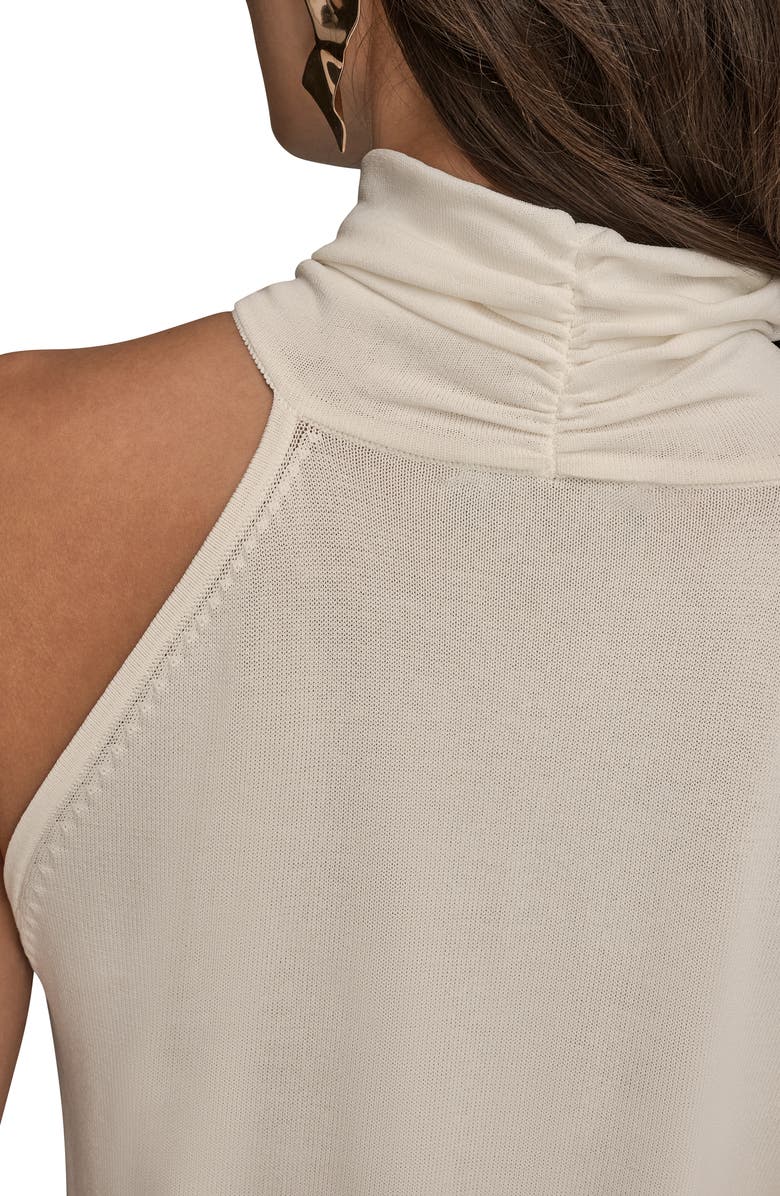 Donna Karan New York Abstract Print Sleeveless Cowl Neck Top, Alternate, color, Cream