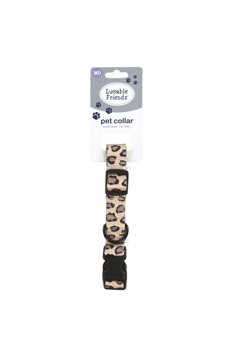 Luvable Friends Pet Collar, Alternate, color, Leopard
